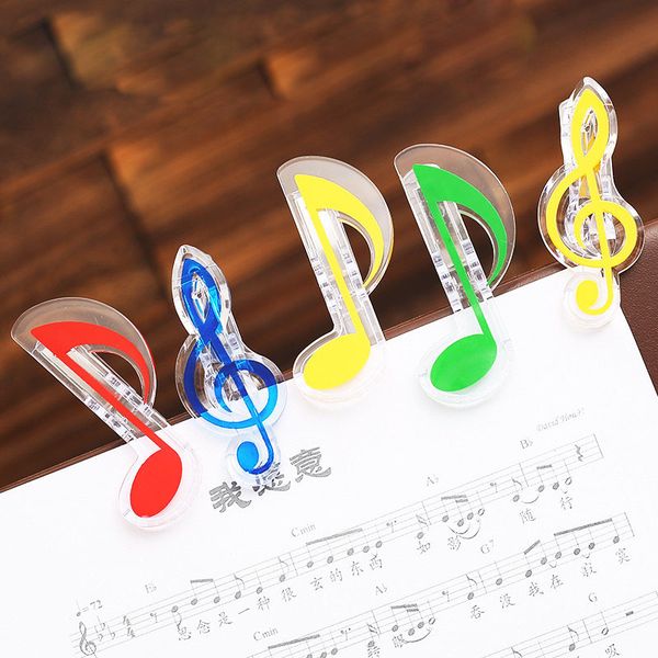 creative party favor wedding gifts musical note clips book page clips kawaii stationery folder clip ps tickets notes letter paper clip